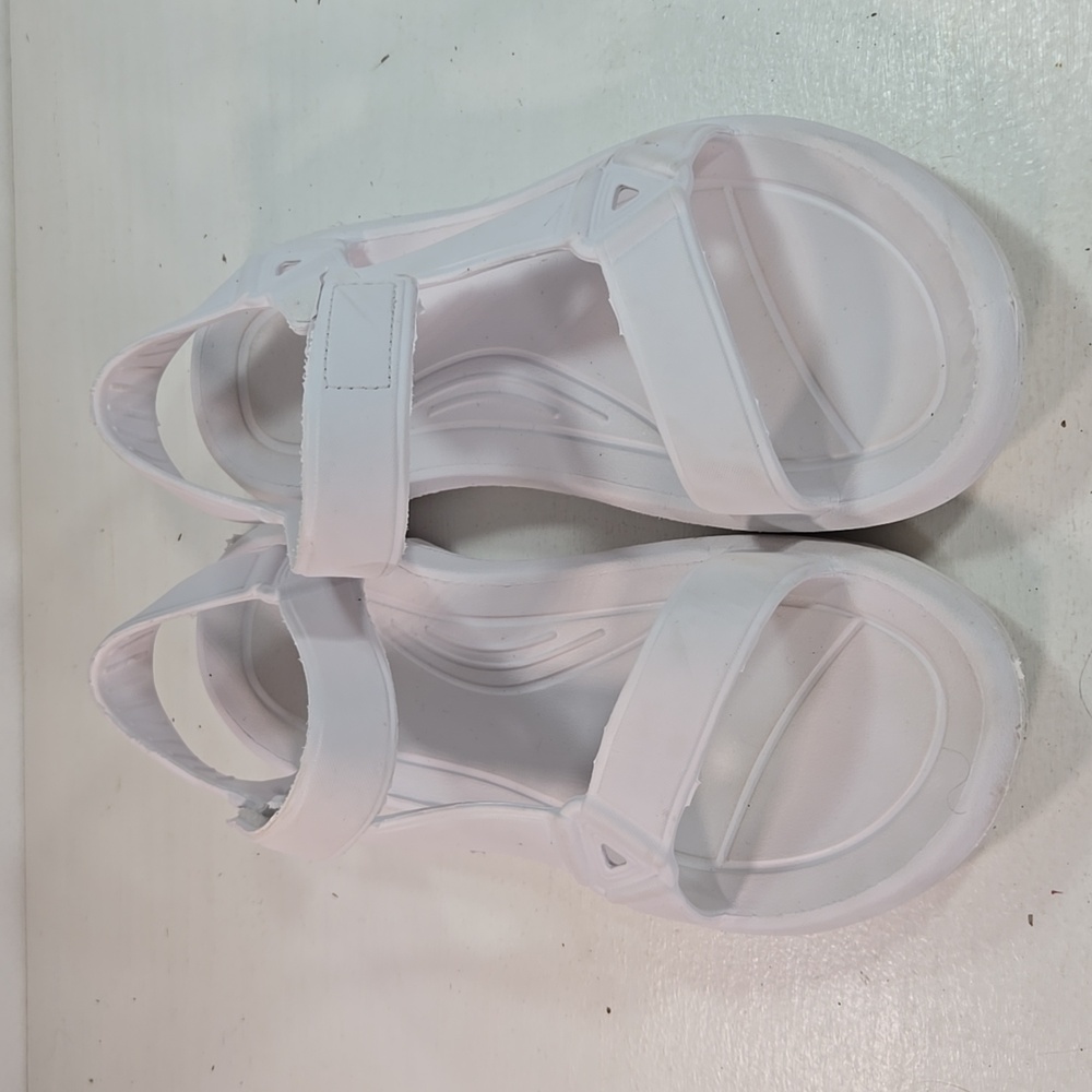 White Rubber Strap Men's Sandels size 11